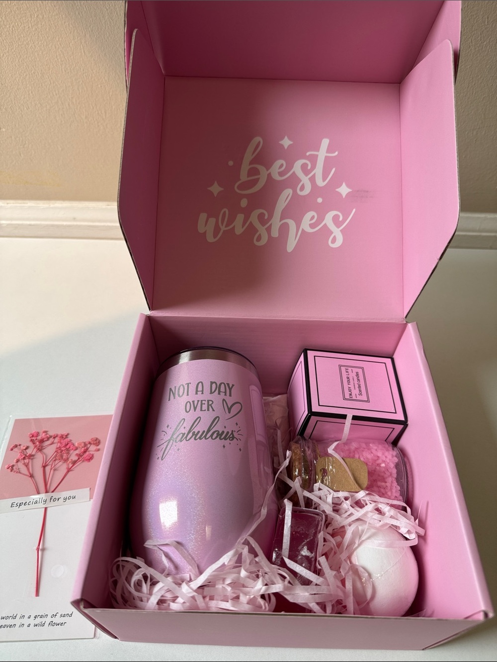 NEW Not A Day Over Fabulous Pink Gift Set - Women Bath & Body